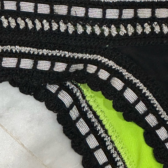 Rikini | Angelina Black & Silver Crochet Bikini - Picture 3 of 4